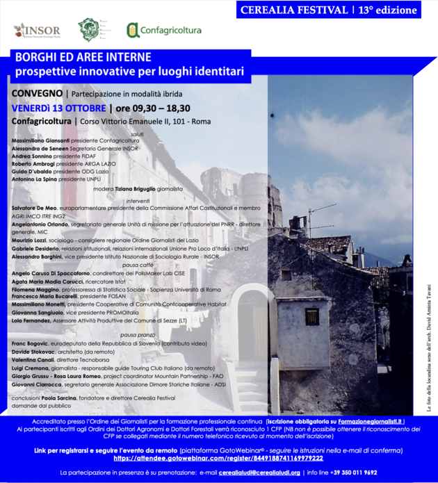 Borghi ed aree interne: prospettive innovative per luoghi identitari